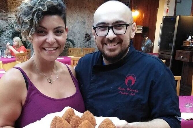 Arancino Making - 2 Hours to Learn how made Real Sicilian Arancino! - Porta Messina in Taormina: where your “kitchen classroom” starts