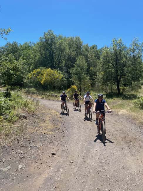 E-mtb tour through lava flows and down to Alcantara gorges - Ragabo di Linguaglossa Pine Forest and the Old Railway Segment