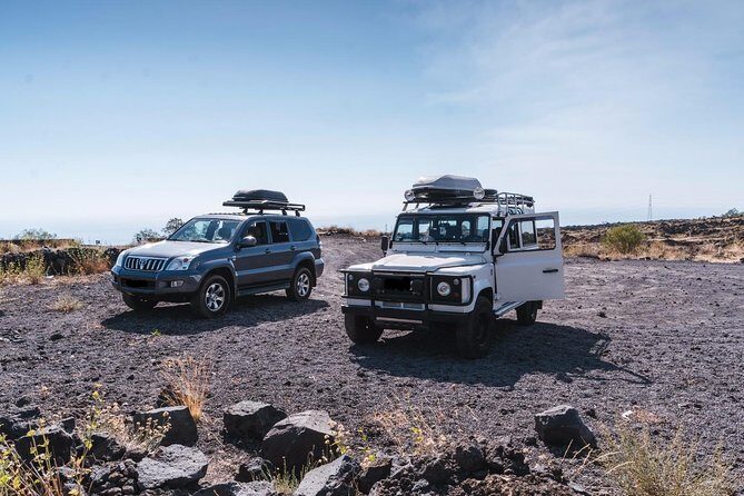 Etna Excursion 4X4 Jeep Tour in the morning - Live an adventure! - Stop on Mount Etna: Vale del Bove and the Volcano’s Story