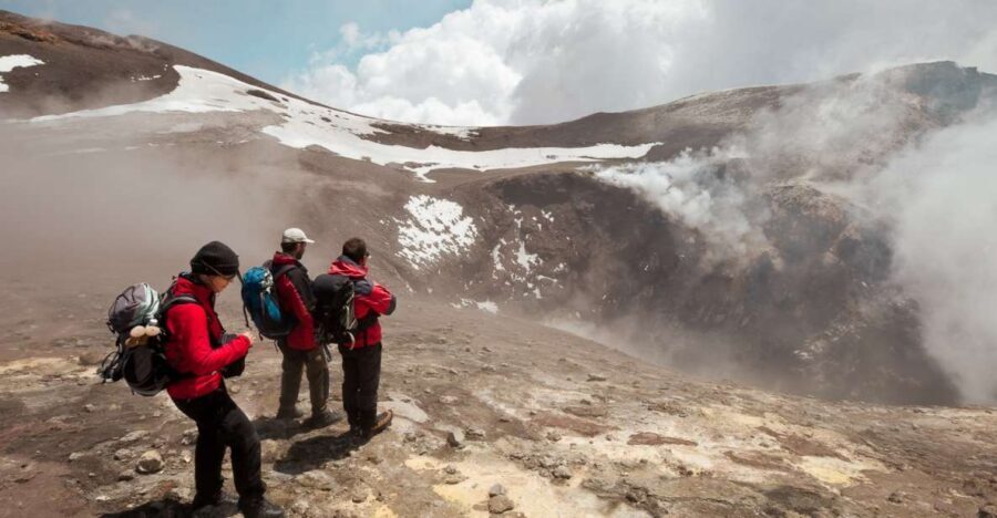 From Catania: Mt. Etna Half Day Morning Tour - Inside Mount Etna’s volcanic cave with helmets and torches