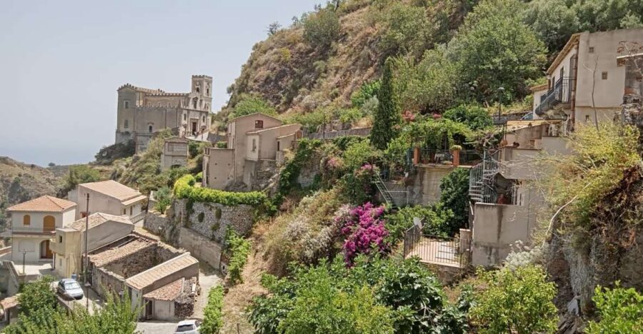 From Catania Private Godfather Tour Forza D'Agro and Savoca - Forza d’Agro hill town: Ionian coast views and the Santissima Annunziata stop