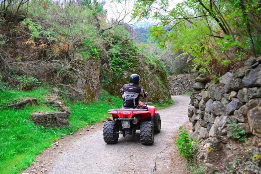 From Taormina: Off-Road ATV Tour Alcantara & Mount Etna - Gole dell’Alcantara: Your First Hour of Real Dirt Tracks