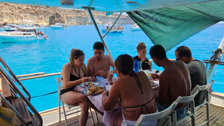 Lampedusa: Yacht excursion, swimming stops and typical lunch - Key highlights to look for