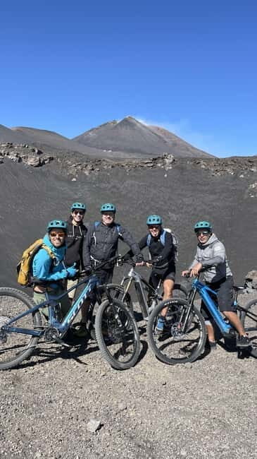Mount Etna Summit E-Bike - The return: the 2001 crater and a controlled descent