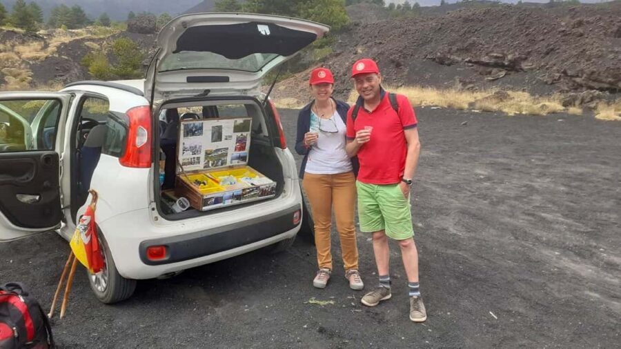 Mount Etna: trek with vintage car, tasting sicilian produtcs - After the craters: eruption areas and a real food stop