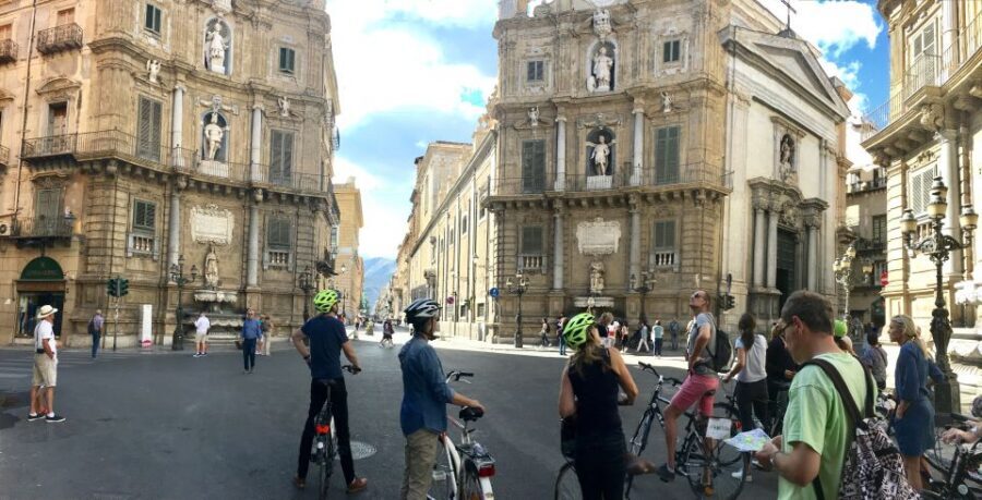 Palermo: Historic Center Guided Bike Tour with Food Tasting - Royal Palace, the Cathedral, and the Stuff Behind the Facades
