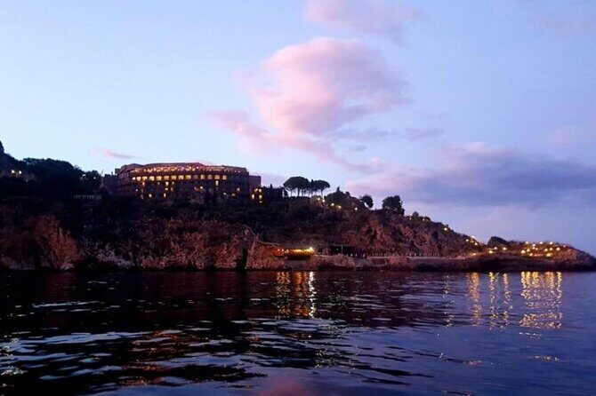 Private boat tour Giardini Naxos Taormina with platter and wine - Castelmola From the Water: Duomo Views, Bar Vitelli, and Phallic Sculpture Fun