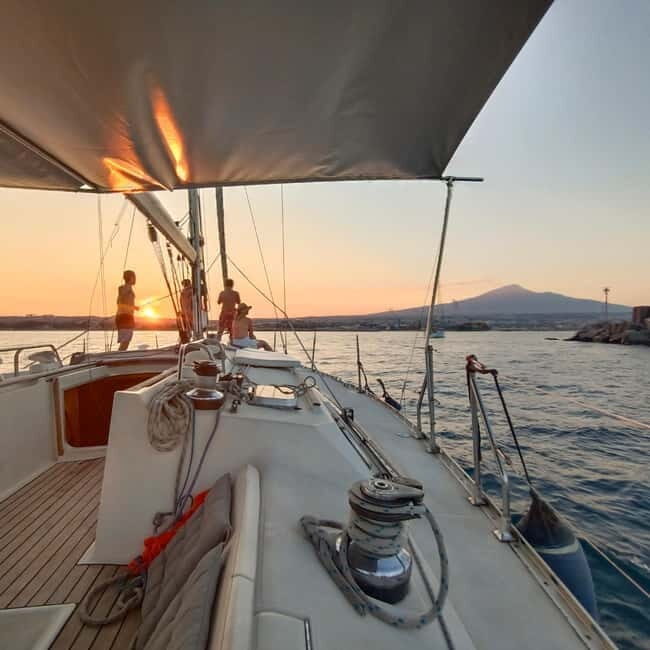 Sailboat Tour with Apertif in the islands of the cyclops - Sulfur chimneys and Le Ciminiere: quick, scenic, and good for first impressions