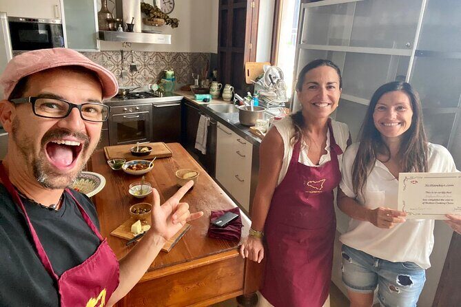 Sicilian Cooking Class in Palermo - Private Option - Wine, snacks, and tastings: the included flavor breaks