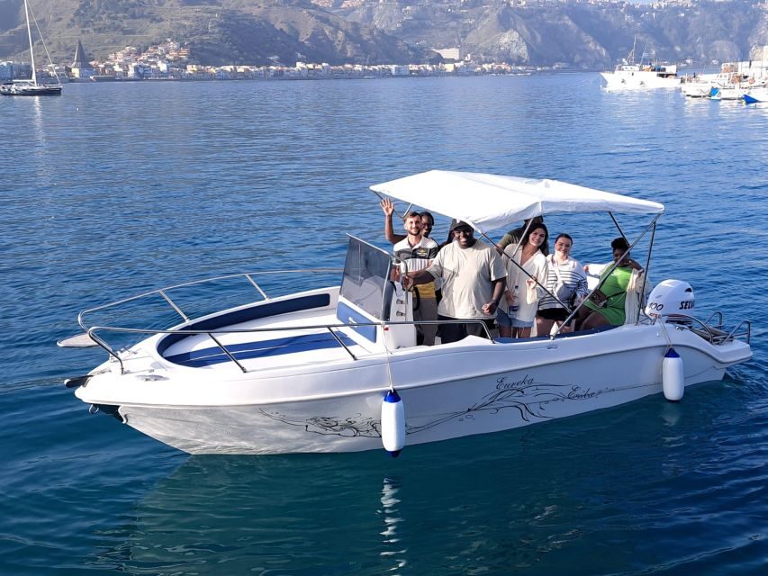 Taormina Sunset tour in search of dolphins with aperitif - The Taormina coastal cruising segment: photo stop, caves, bays, and breaks