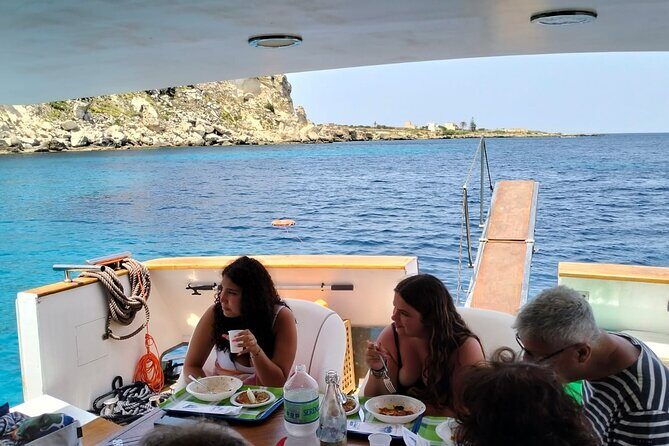Yacht excursion Shalimar IV - Levanzo stop: calm coast time at Cala Fridda or Cala Munnula